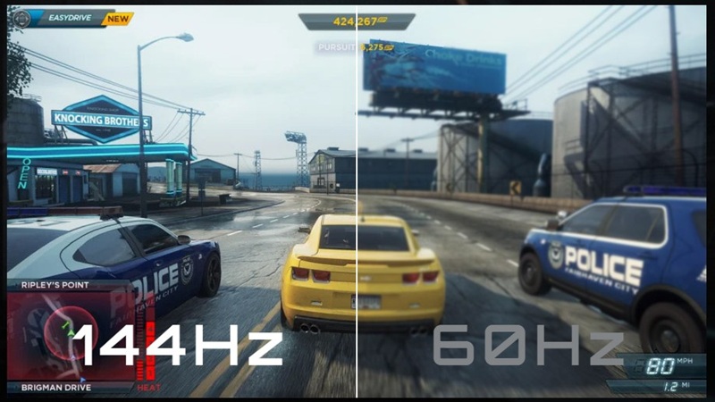 Tần số quét 144Hz trải nghiệm gaming mượt mà.