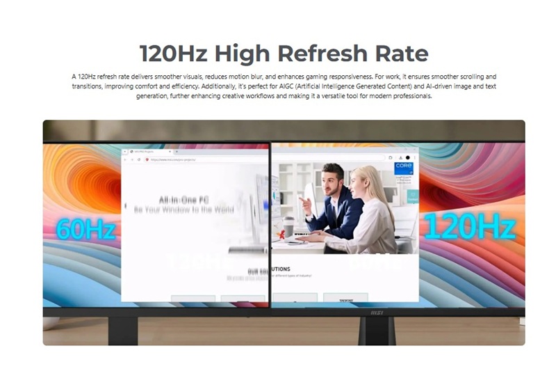 Tần số quét tối ưu, đa dạng trải nghiệm.