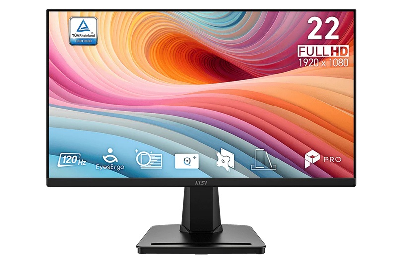 Không gian màn hình với 22 inch.