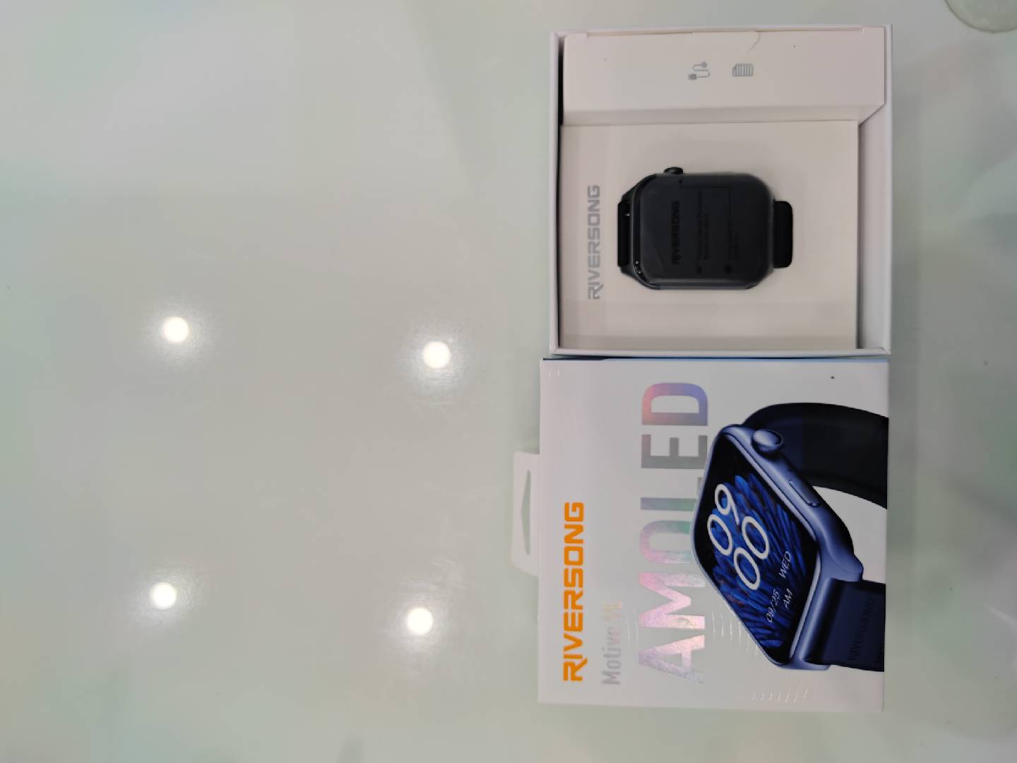 Đồng hồ thông minh Riversong Motive 9E SW905 dây sao su, màu đen 