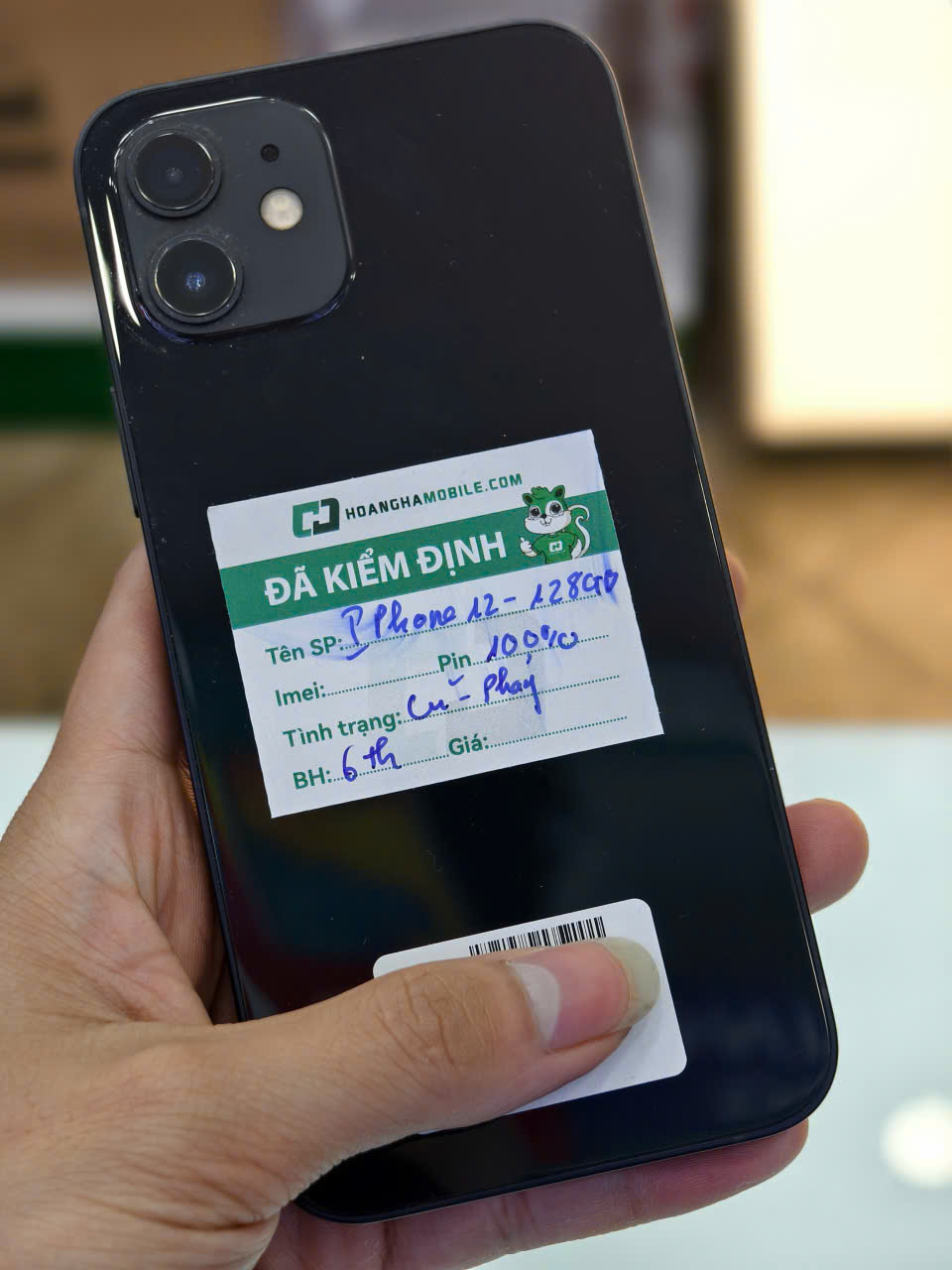 ĐTDĐ Apple iPhone 12 128GB Black - cũ 