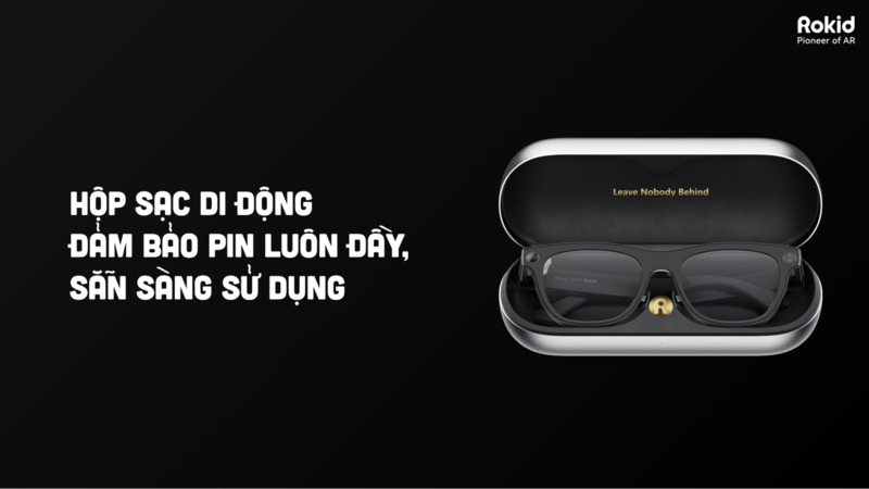 Pin, cảm biến và phụ kiện đi kèm của Rokid Glasses RV101 giúp hoàn thiện trải nghiệm sử dụng thực tế