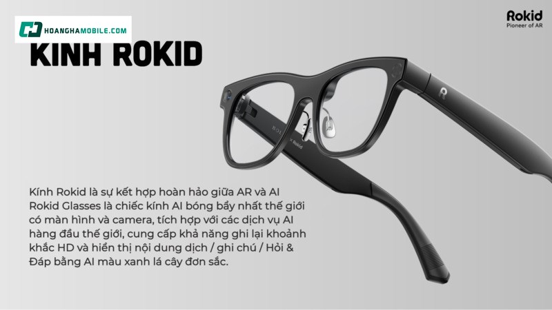 Rokid Glasses RV101 là mẫu kính thông minh gây chú ý nhờ cách tiếp cận rất thực dụng Rokid Glasses RV101 là mẫu kính thông minh gây chú ý nhờ cách tiếp cận rất thực dụng