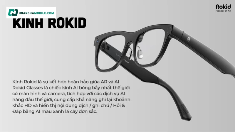 Rokid Glasses RV101 là mẫu kính thông minh gây chú ý nhờ cách tiếp cận rất thực dụng Rokid Glasses RV101 là mẫu kính thông minh gây chú ý nhờ cách tiếp cận rất thực dụng