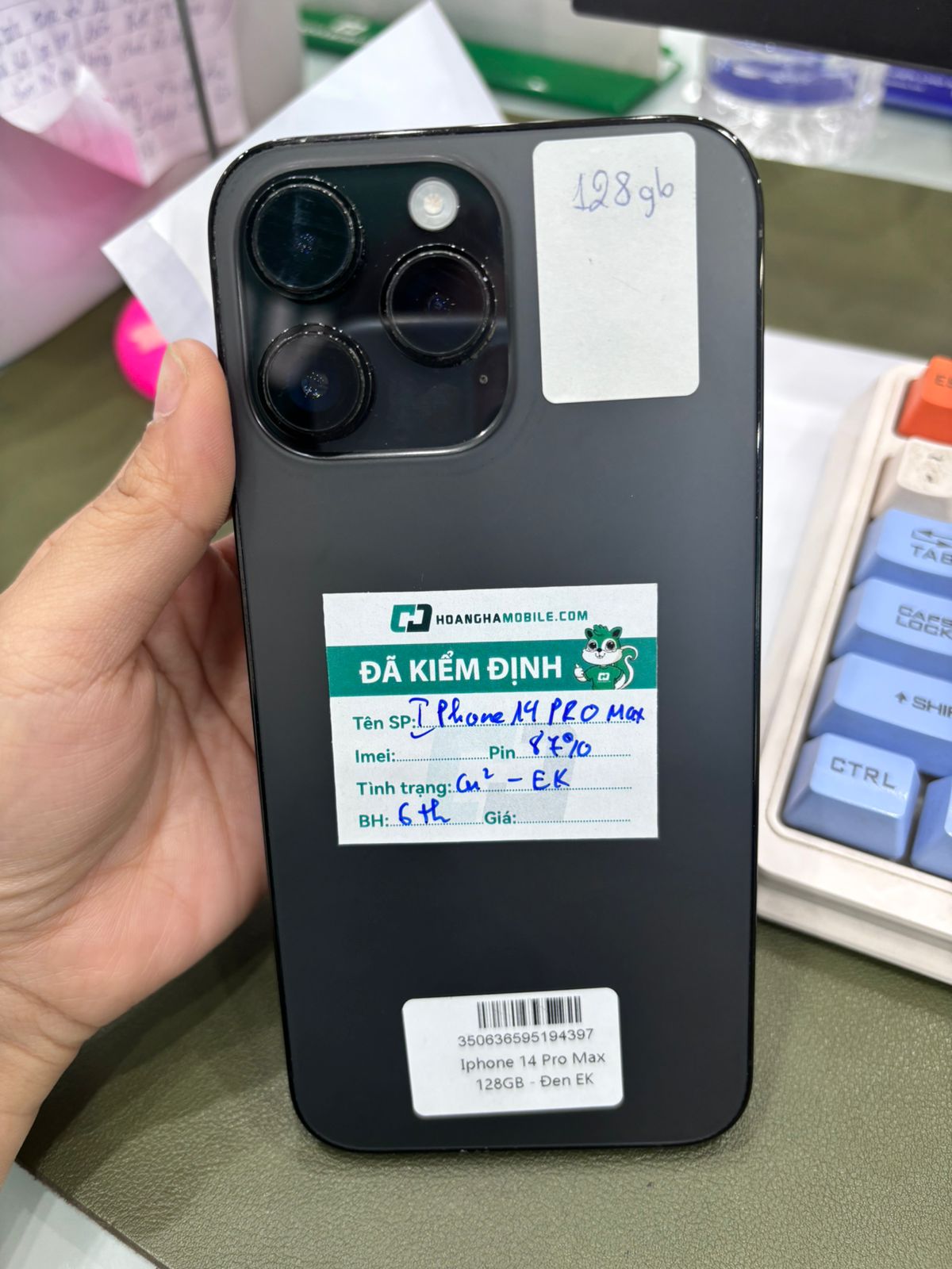 ĐTDĐ Apple iPhone 14 Pro Max 128GB Space Black - Cũ 