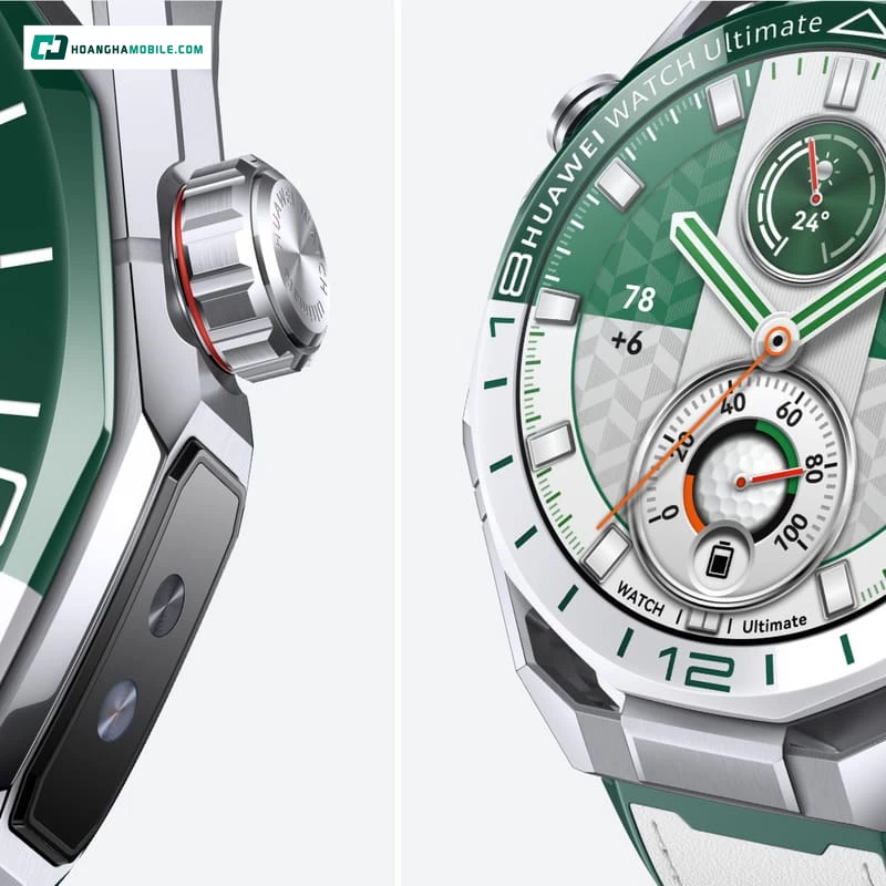 Đồng hồ thông minh HUAWEI WATCH Ultimate 2 - Green Edition được trang bị viên pin tối ưu Đồng hồ thông minh HUAWEI WATCH Ultimate 2 - Green Edition được trang bị viên pin tối ưu