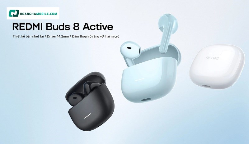 Redmi Buds 8 Active là mẫu tai nghe Bluetooth hướng đến nhóm người dùng cần một thiết bị gọn nhẹ, dễ dùng Redmi Buds 8 Active là mẫu tai nghe Bluetooth hướng đến nhóm người dùng cần một thiết bị gọn nhẹ, dễ dùng