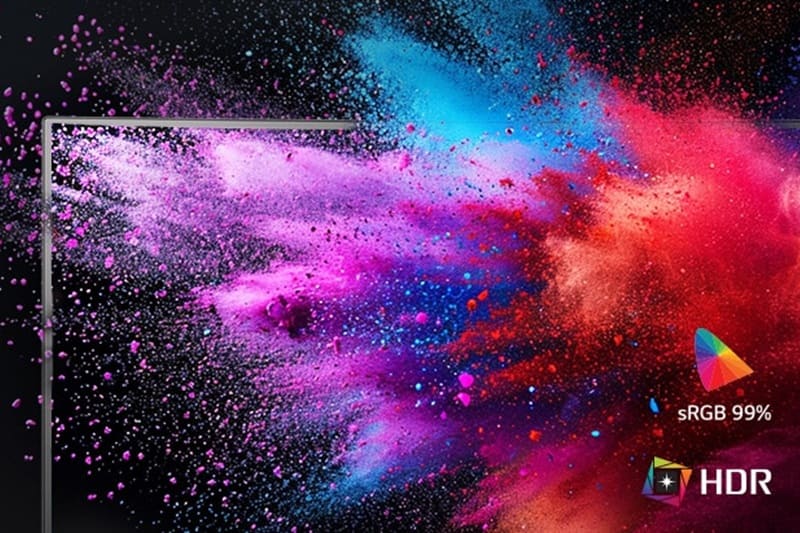 Màn hình IPS hiển thị màu chính xác.