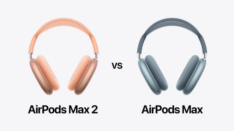 AirPods Max 2 và AirPods Max gần như giữ nguyên phần “khung trải nghiệm” về form dáng, nhưng Max 2 nâng cấp mạnh ở nền tảng xử lý
