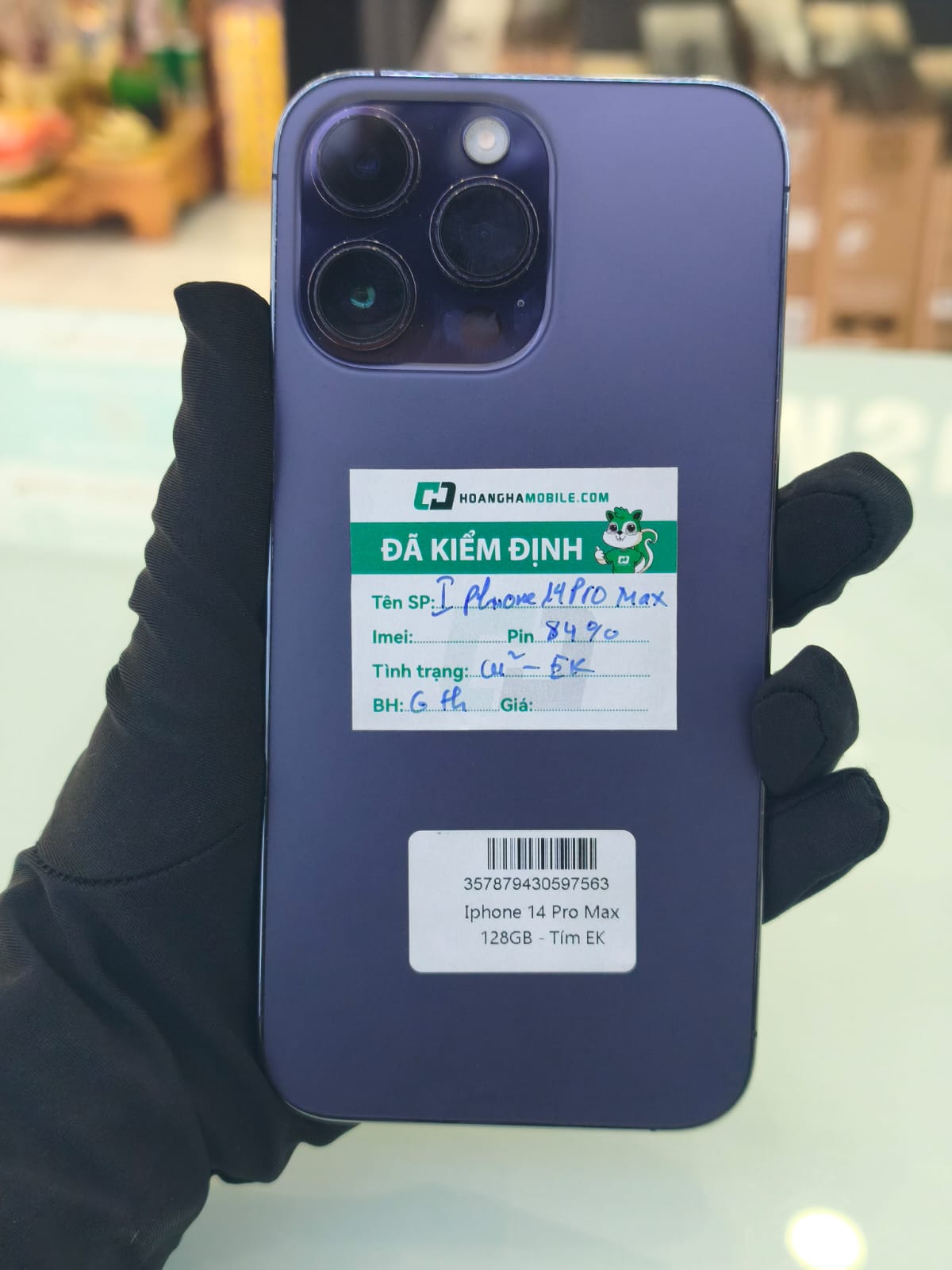 ĐTDĐ Apple iPhone 14 Pro Max 128GB Deep Purple - Cũ - 357879430597563 - IPC14MP128