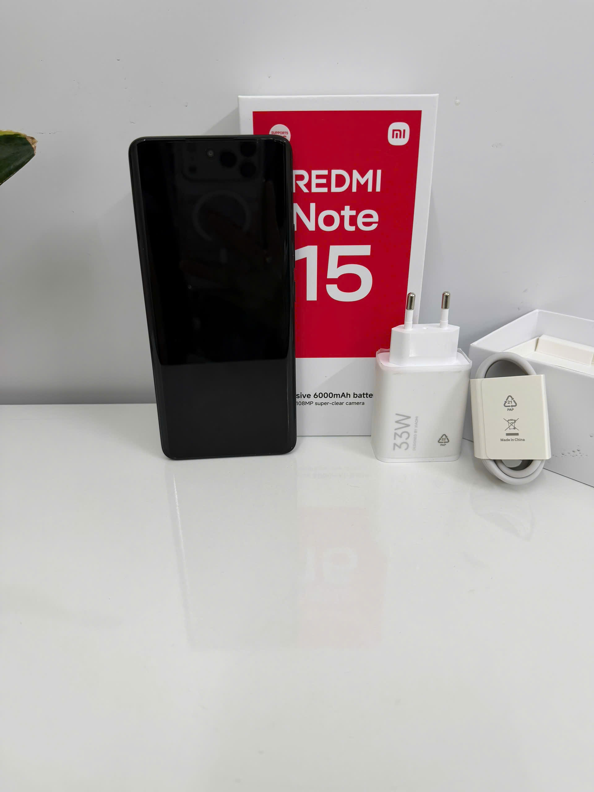 ĐIỆN THOẠI DI ĐỘNG (TEL) REDMI NOTE 15 - 6G/128G/ĐEN -TBH
