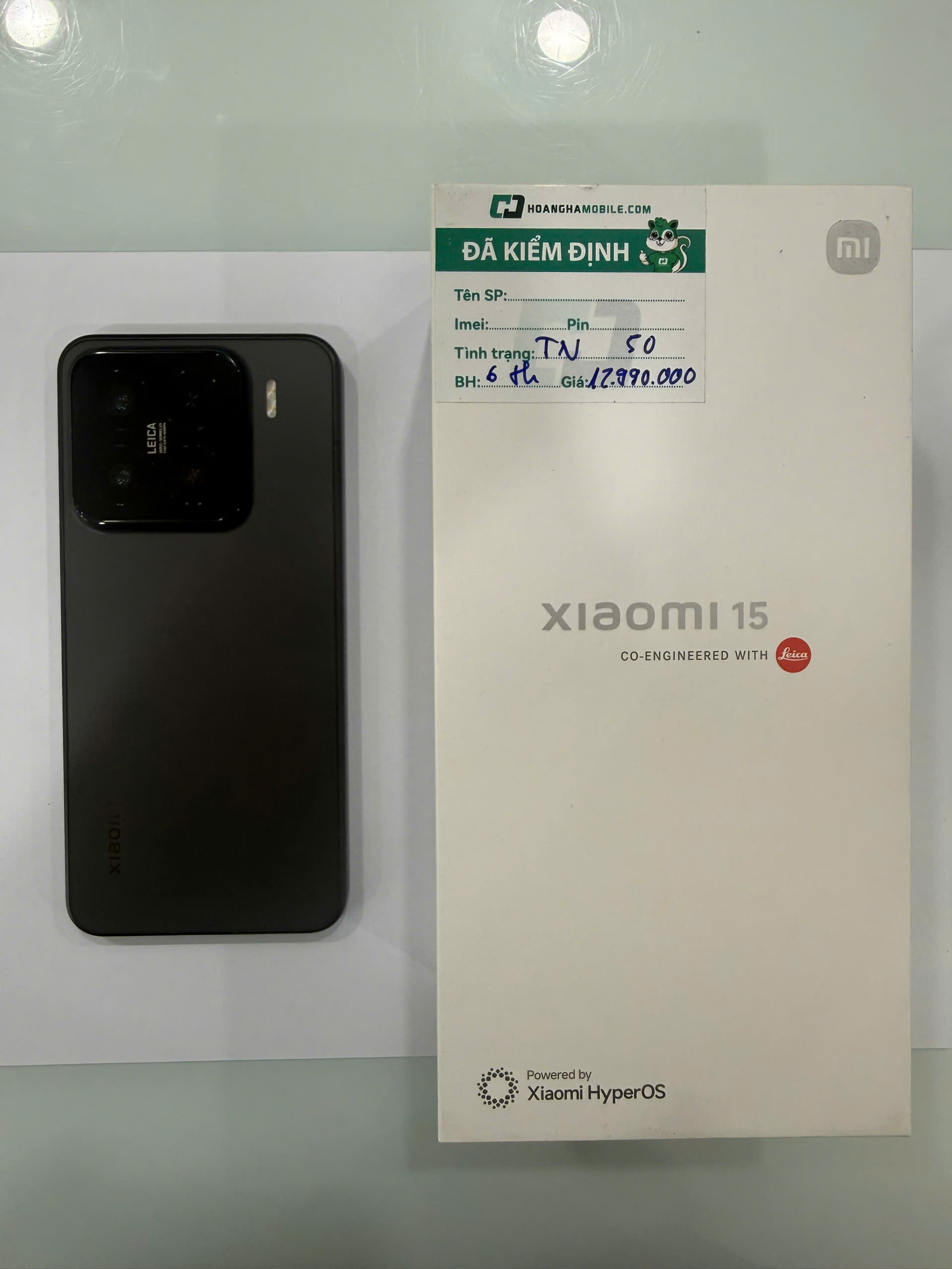 ĐIỆN THOẠI DI ĐỘNG (TEL) XIAOMI 15 6.36/SNAP 8 ELITE/12G/256G/50+50+50MP/32MP/5240mAh (24129PN74G)/TN 