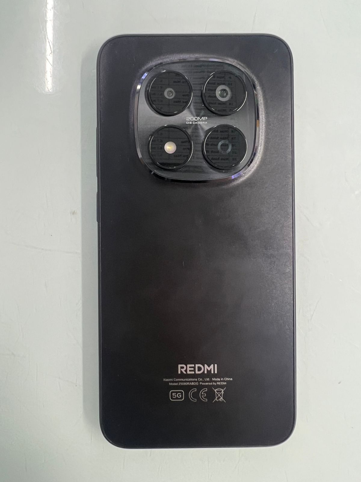 ĐIỆN THOẠI DI ĐỘNG (TEL) REDMI NOTE 15 PRO 5G 6.83/MTK D7400-Ultra/12G/256G/200MP+8MP/20MP/6580mAh (25080RABDG)/ĐEN