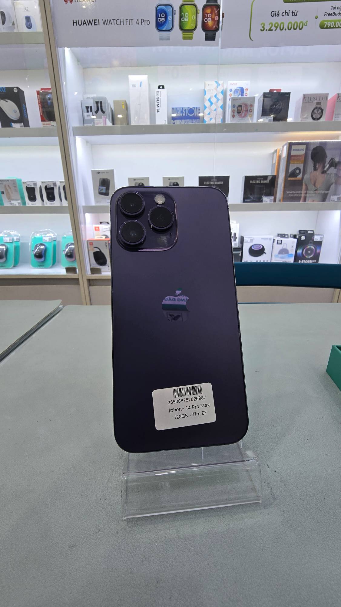 ĐTDĐ Apple iPhone 14 Pro Max 128GB Deep Purple - Cũ - 355086757826987 - IPC14MP128