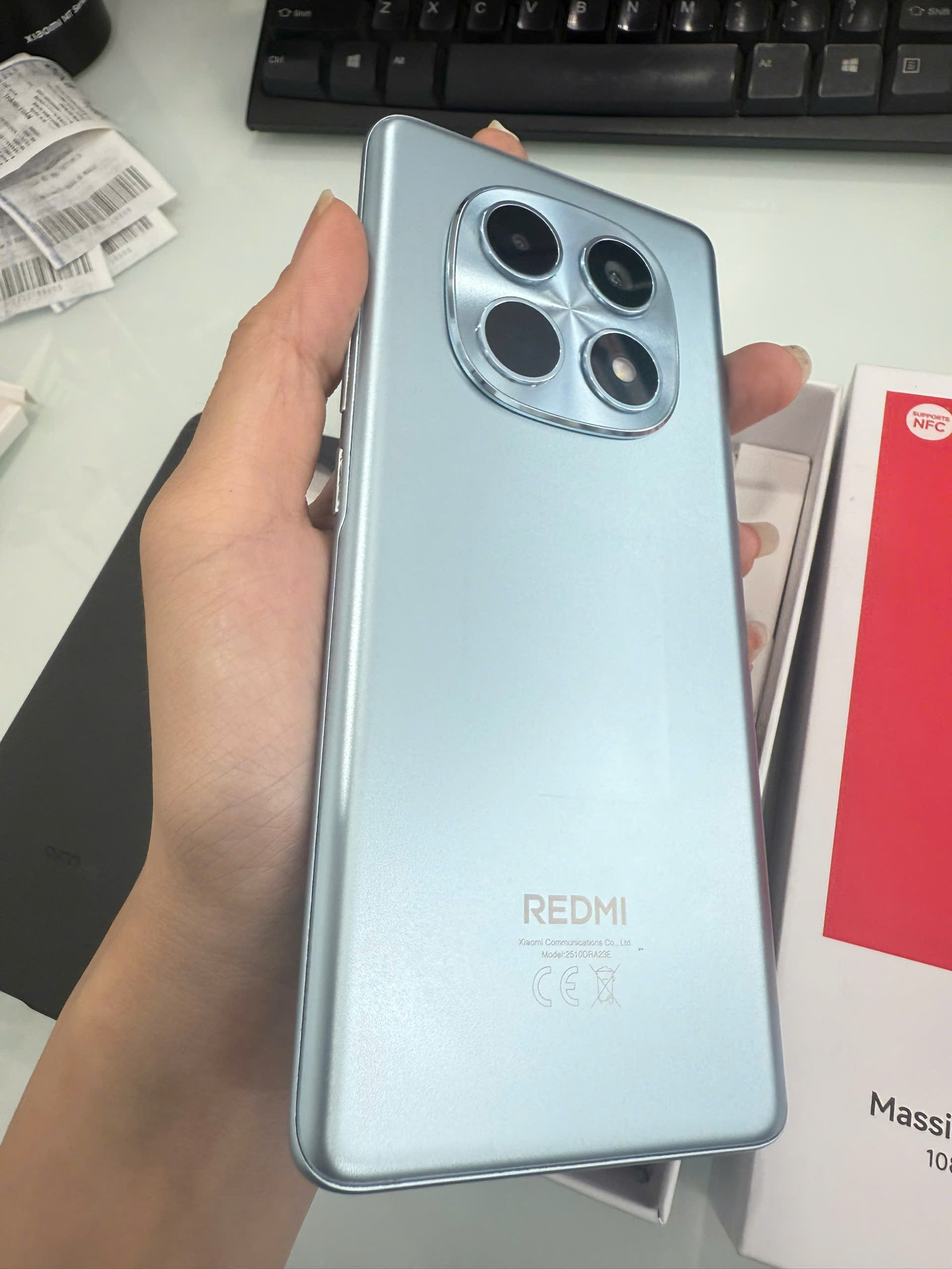 ĐIỆN THOẠI DI ĐỘNG (TEL) REDMI NOTE 15 6.77"/MTK Helio G100-Ultra/6G/128G/108MP+2MP/20MP/6000mAh (2510DRA23E)/XANH DƯƠNG (693255