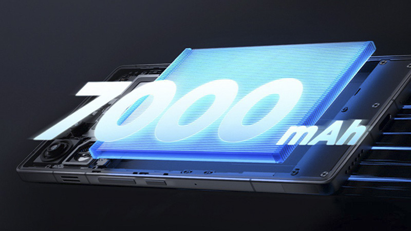 Trang bị viên pin 7000mAh. Trang bị viên pin 7000mAh.