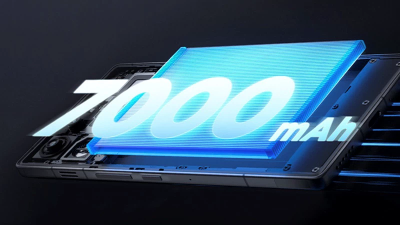 Trang bị viên pin 7000mAh. Trang bị viên pin 7000mAh.