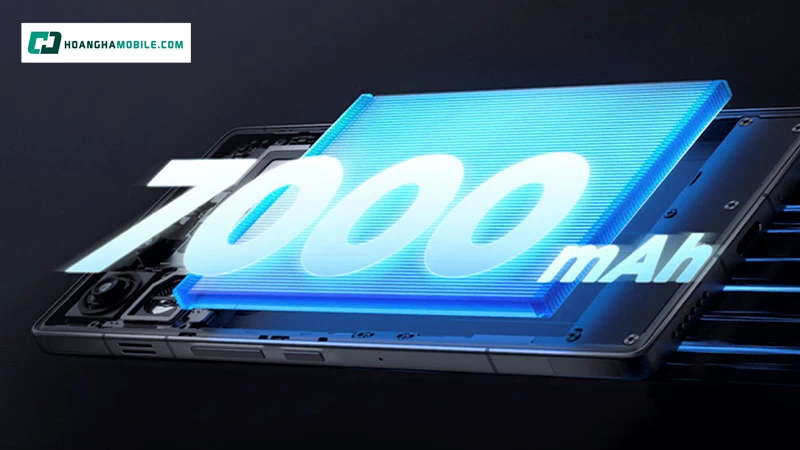 Trang bị viên pin 7000mAh. Trang bị viên pin 7000mAh.