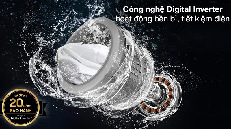 Công nghệ Digital Inverter hoạt động bền bỉ, tiết kiệm.