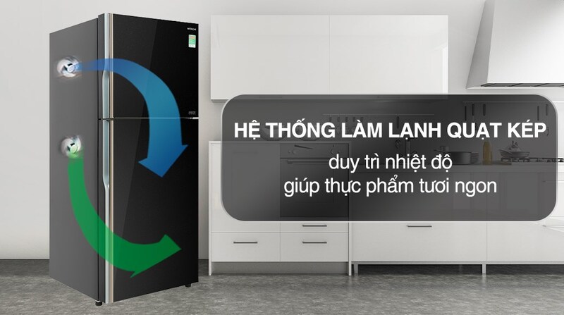 Hệ thống làm lạnh quạt kép.