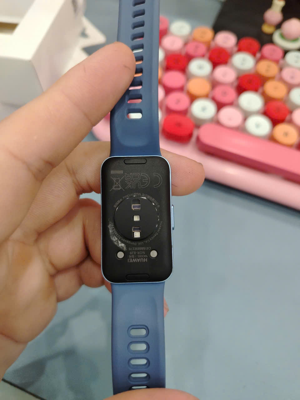 VÒNG ĐEO TAY THÔNG MINH(BAND)HUAWEI NOR-B29 Band 10/XANH LAM/ADU DEMO