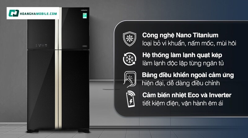 Giá tham khảo tủ lạnh Hitachi Inverter R-FW650PGV8 GBK. Giá tham khảo tủ lạnh Hitachi Inverter R-FW650PGV8 GBK.