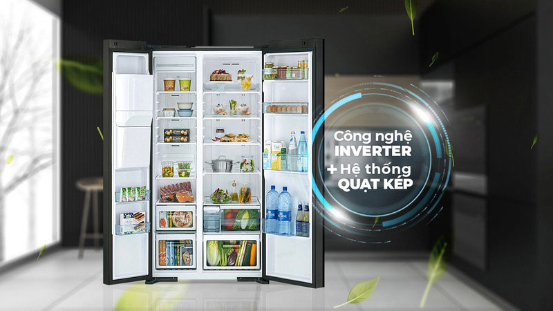 Công nghệ Inverter kết hợp hệ thống quạt kép.