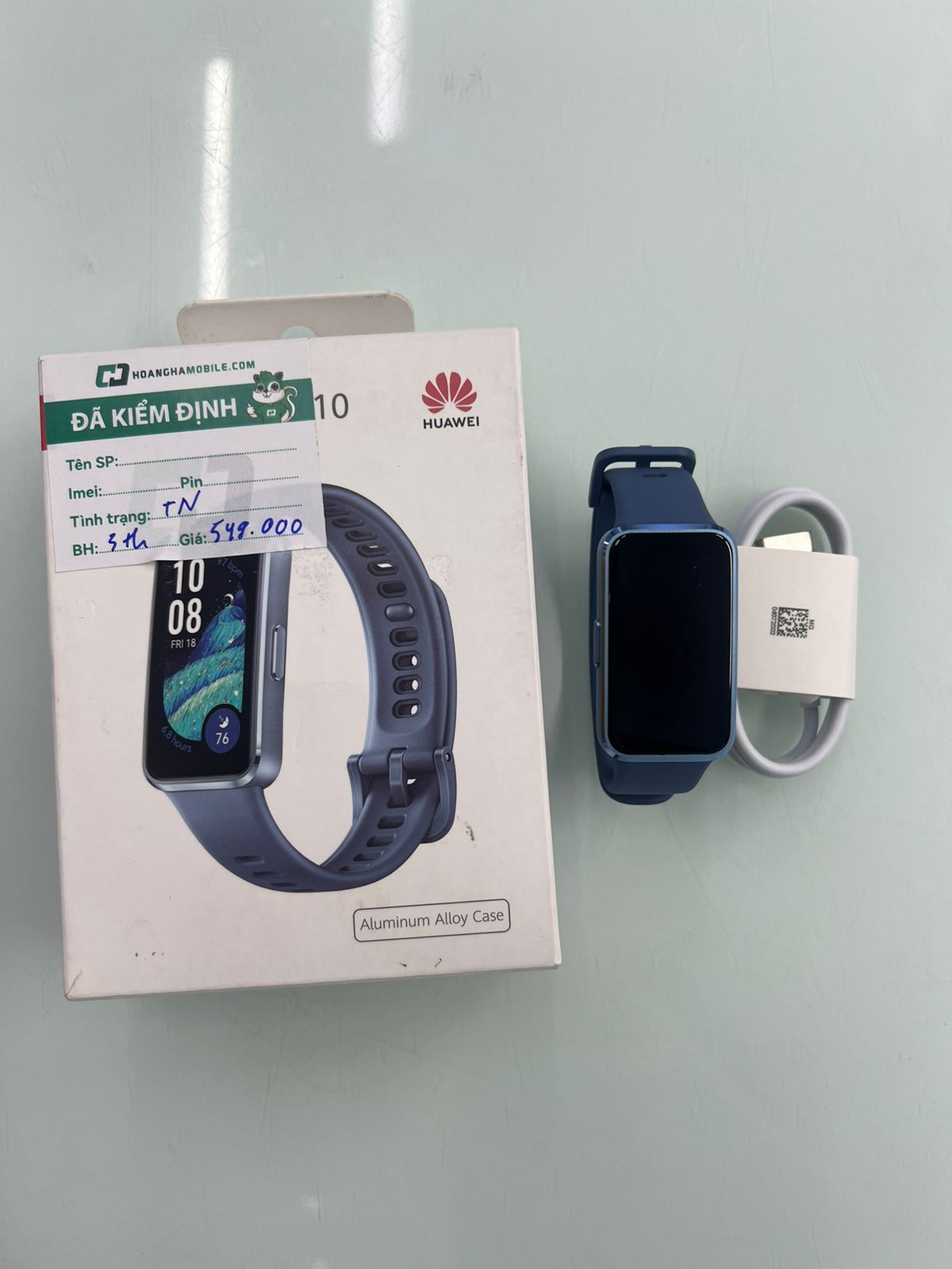 VÒNG ĐEO TAY THÔNG MINH(BAND)HUAWEI NOR-B29 Band 10/XANH LAM/ADU