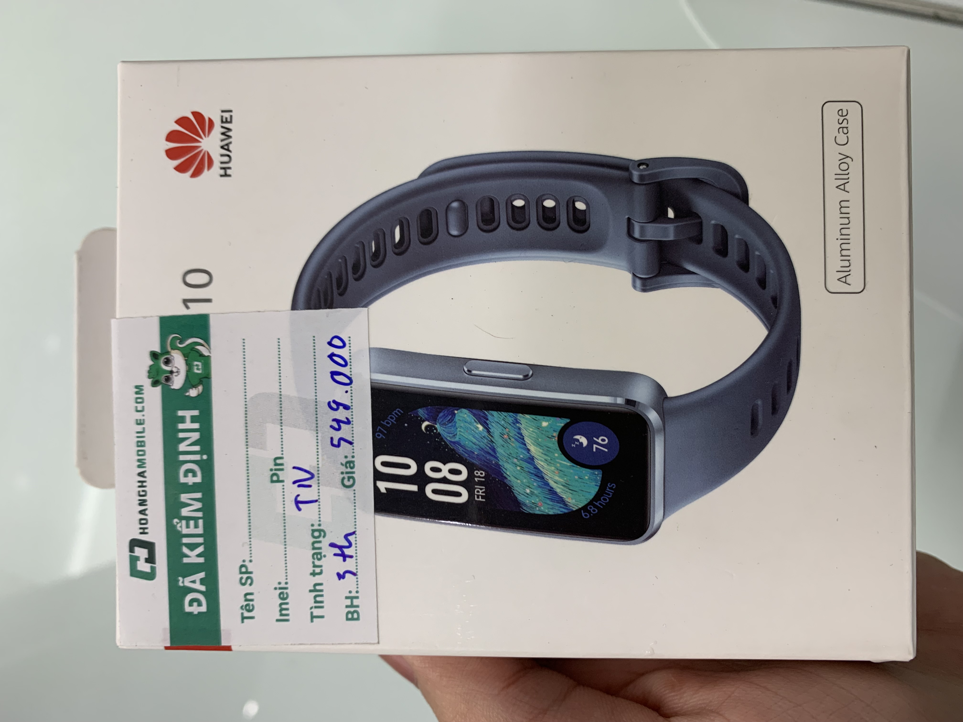 VÒNG ĐEO TAY THÔNG MINH(BAND)HUAWEI NOR-B29 Band 10/XANH LAM/ADU DEMO