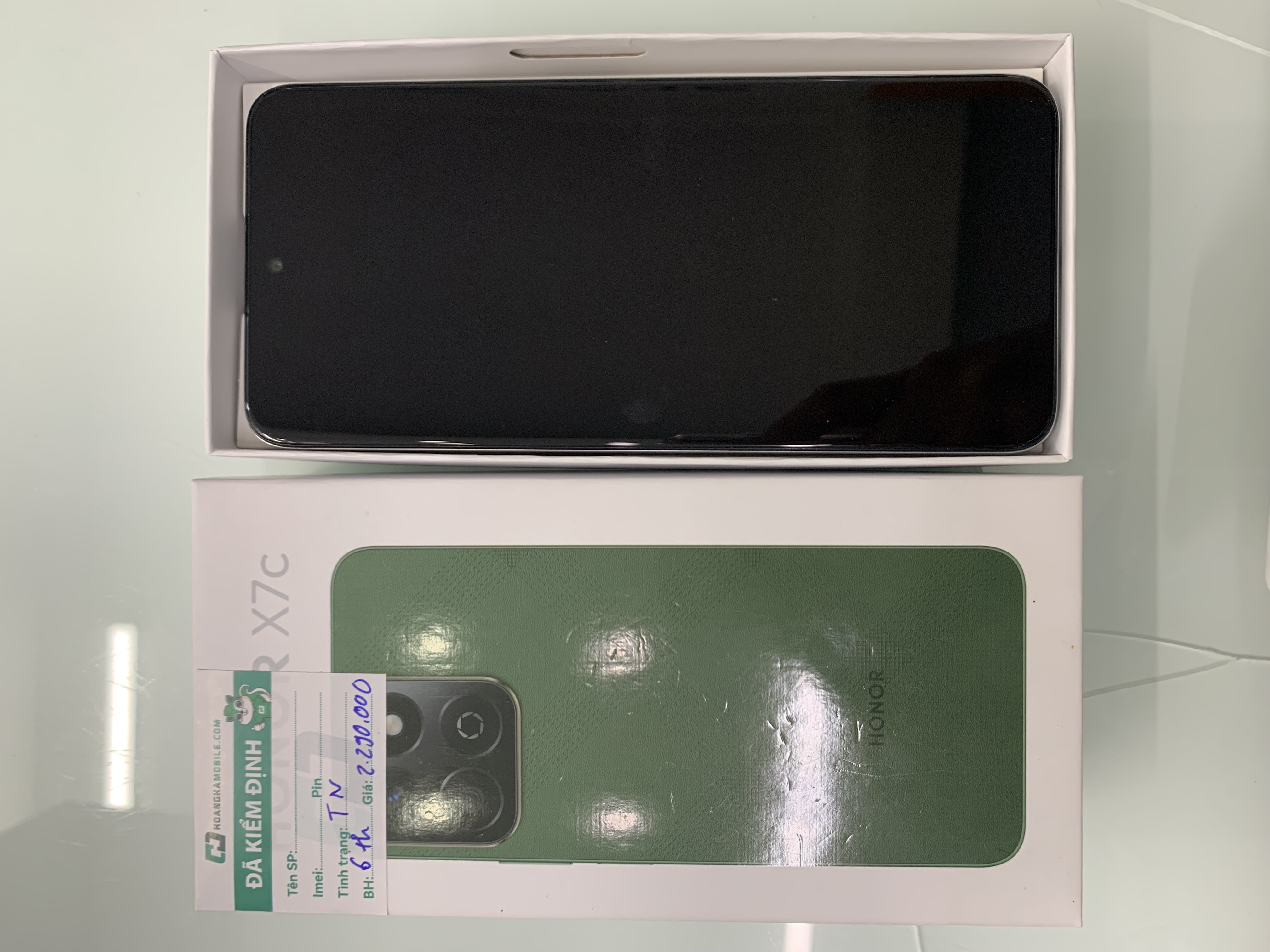 Điện thoại thông minh Honor X7c (8+256GB) Trắng (Moonlight White)