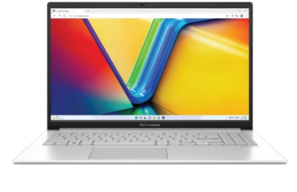 áy tính xách tay Asus E1504F R5-7520U/16GB/512GB SSD/UMA/15.6FHD/ax+BT/FP/Win 11/Bạc