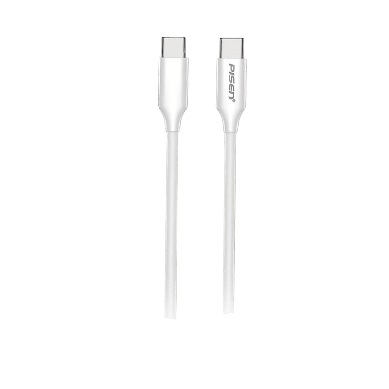 Cáp PISEN QUICK-Mr White USB-C (C-C) PD 60W 1m