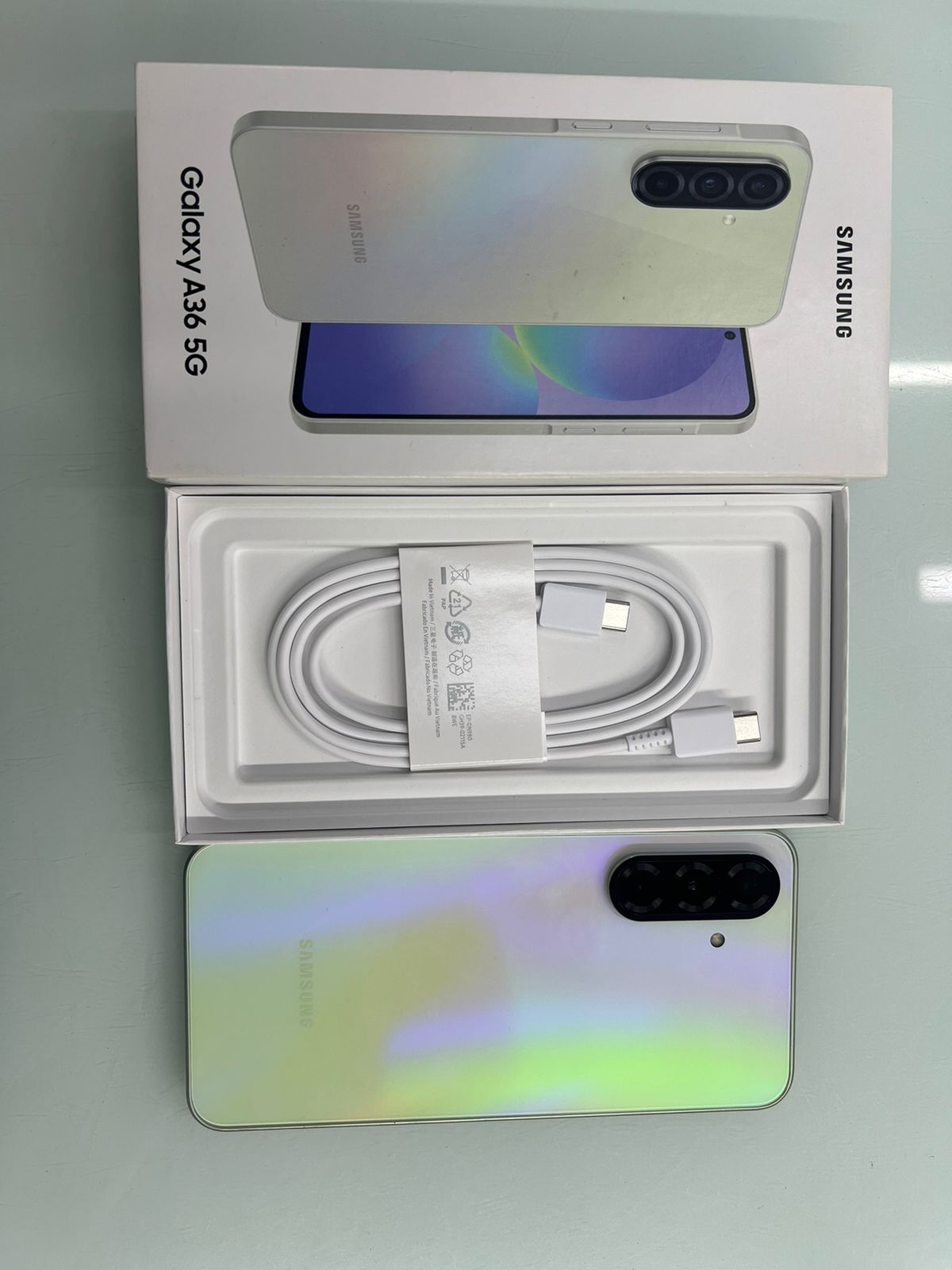 ĐTDĐ Samsung A36 5G, SM-A366B/DS, 8+128, Xanh 