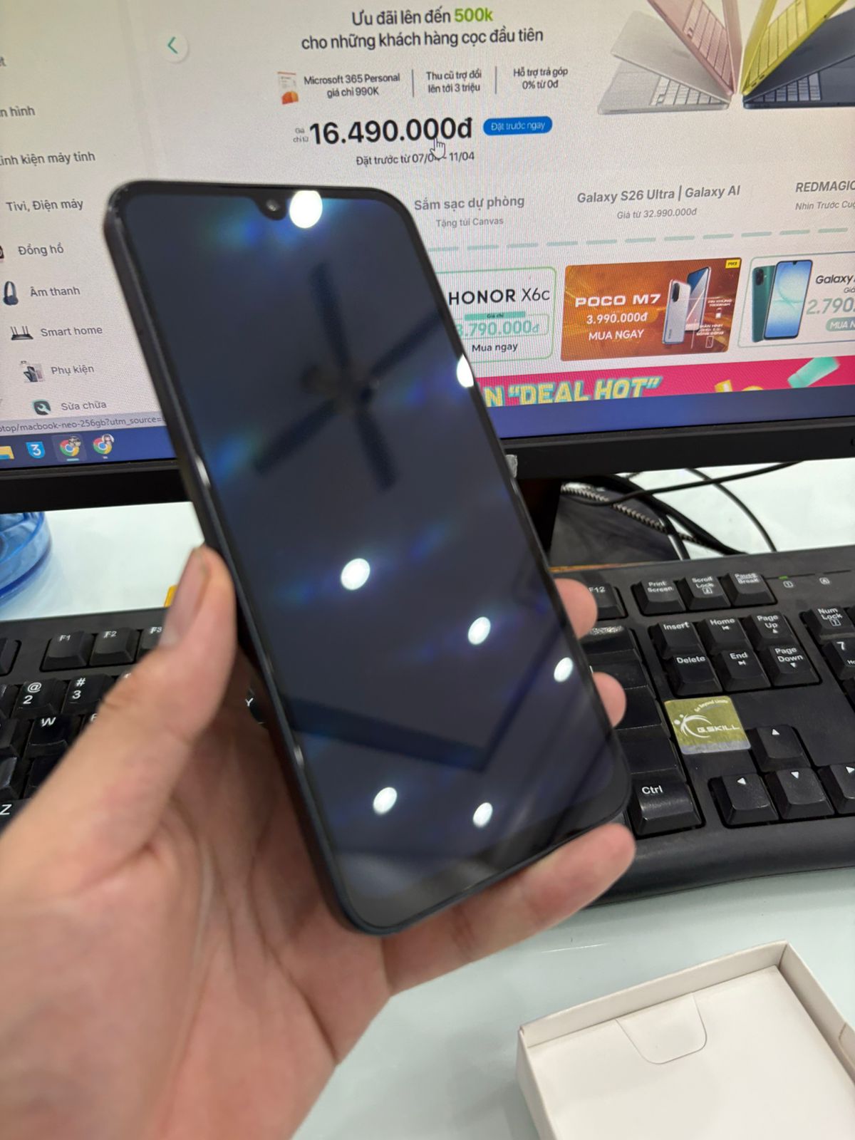 ĐTDĐ Samsung A16 5G, SM-A166P/DS, 8+128, Đen