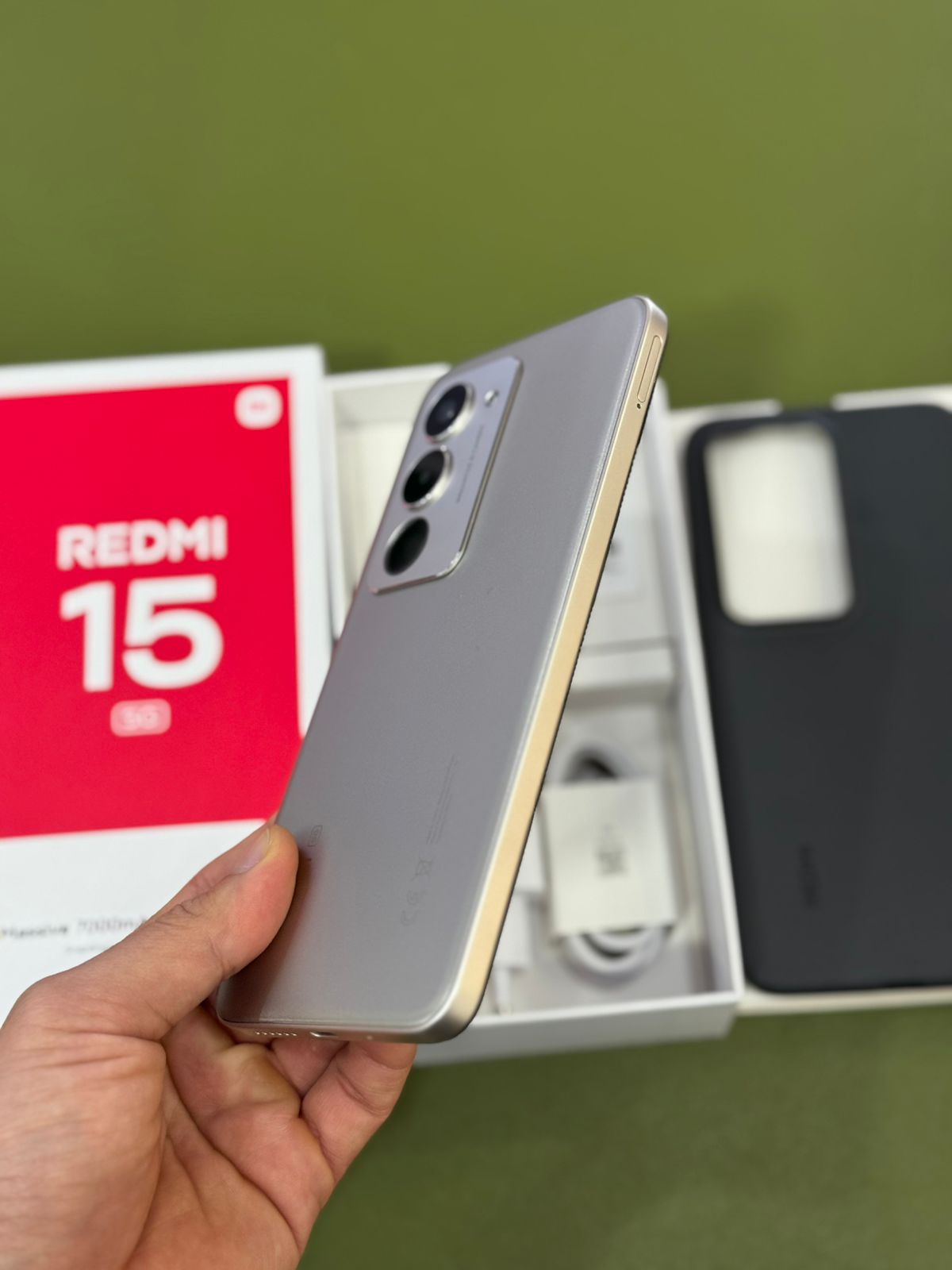 ĐIỆN THOẠI DI ĐỘNG (TEL) REDMI 15 5G 6.9"/SNAP 6S GEN 3/8G/256G/50MP+Auxiliary/8MP/7000mAh (25057RN09G)/XÁM - TBH