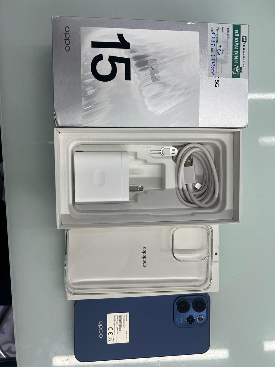 Điện thoại di động OPPO CPH2801 - Reno15 F 5G 8GB+256GB - Xanh dương - 863738084140673