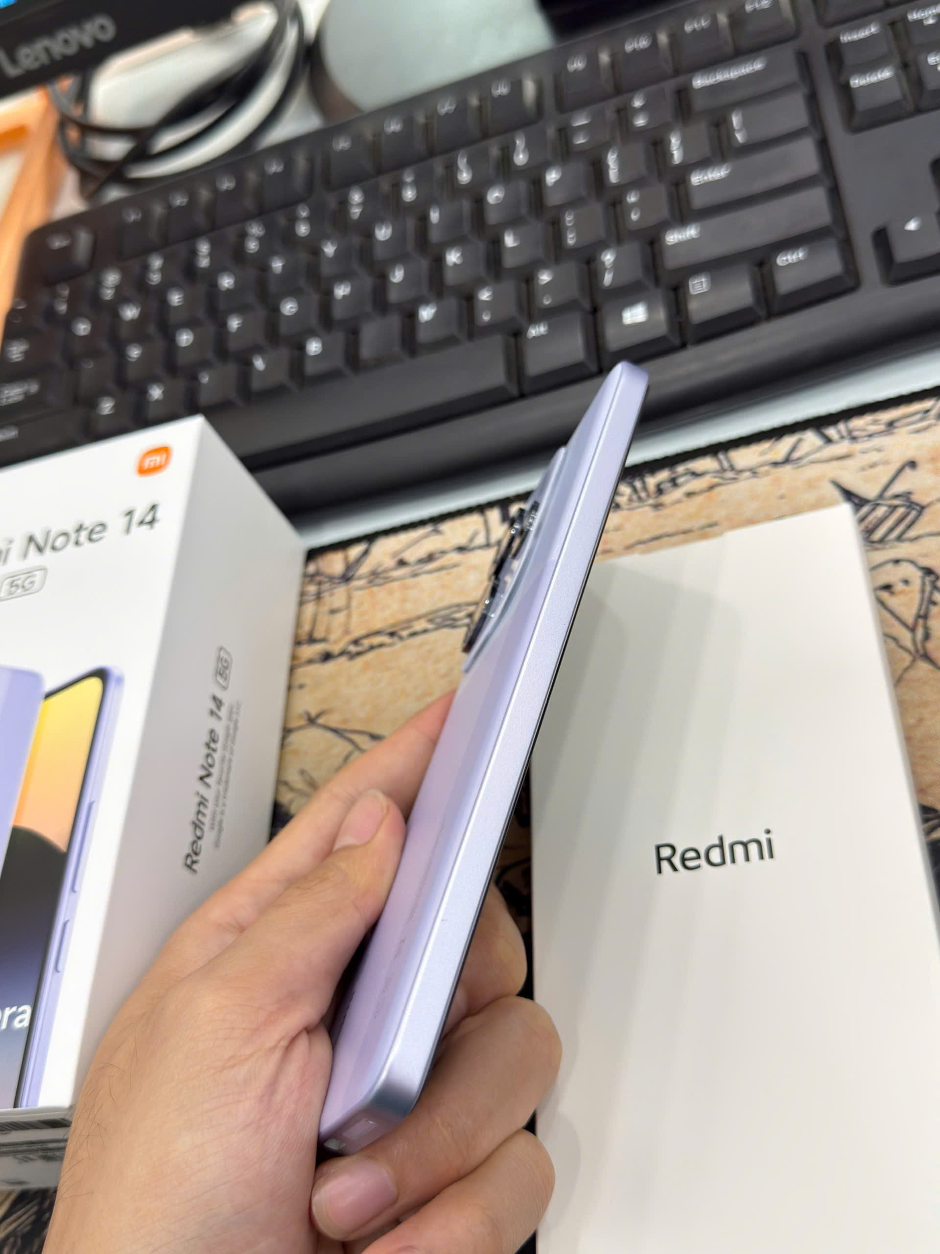 ĐIỆN THOẠI DI ĐỘNG (TEL) REDMI NOTE 14 5G 6.67/MTK D7025 ULTRA/8G/256G/108+8+2MP/20MP/5110mAh (24094RAD4G)/LAVENDER PURPLE
