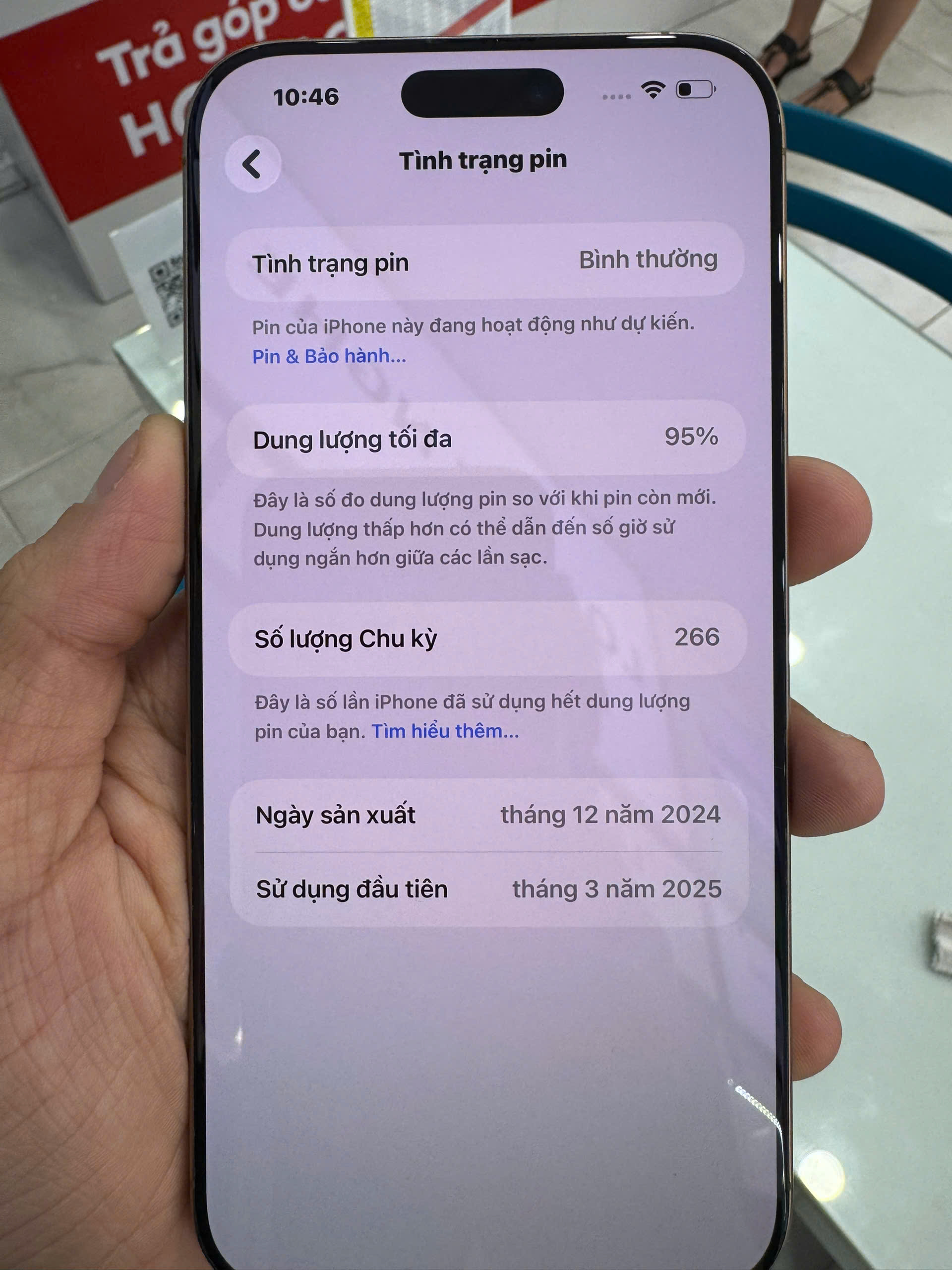 ĐTDĐ Apple iPhone 16 Pro Max 256GB Desert Titanium_MYWX3VN/A - 358029690153074 - MYWX3VN