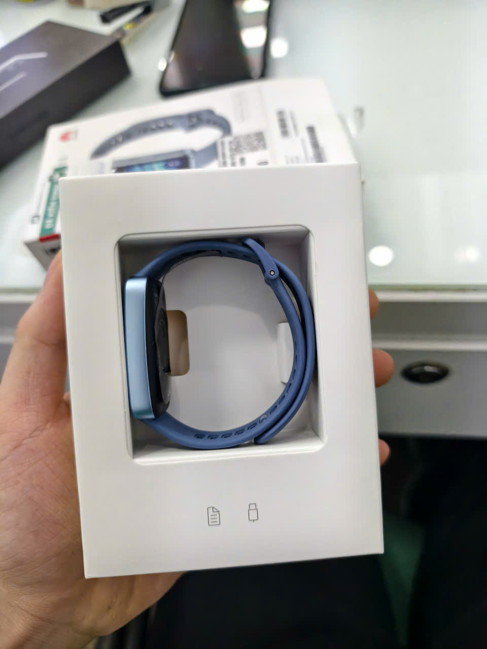 VÒNG ĐEO TAY THÔNG MINH(BAND)HUAWEI NOR-B29 Band 10/XANH LAM/ADU DEMO