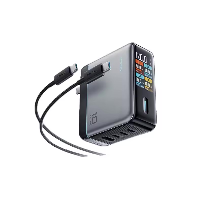 Bộ sạc nhanh CUKTECH 10 Ultra GaN 120W Super Charger – AD1204U (kèm cáp)