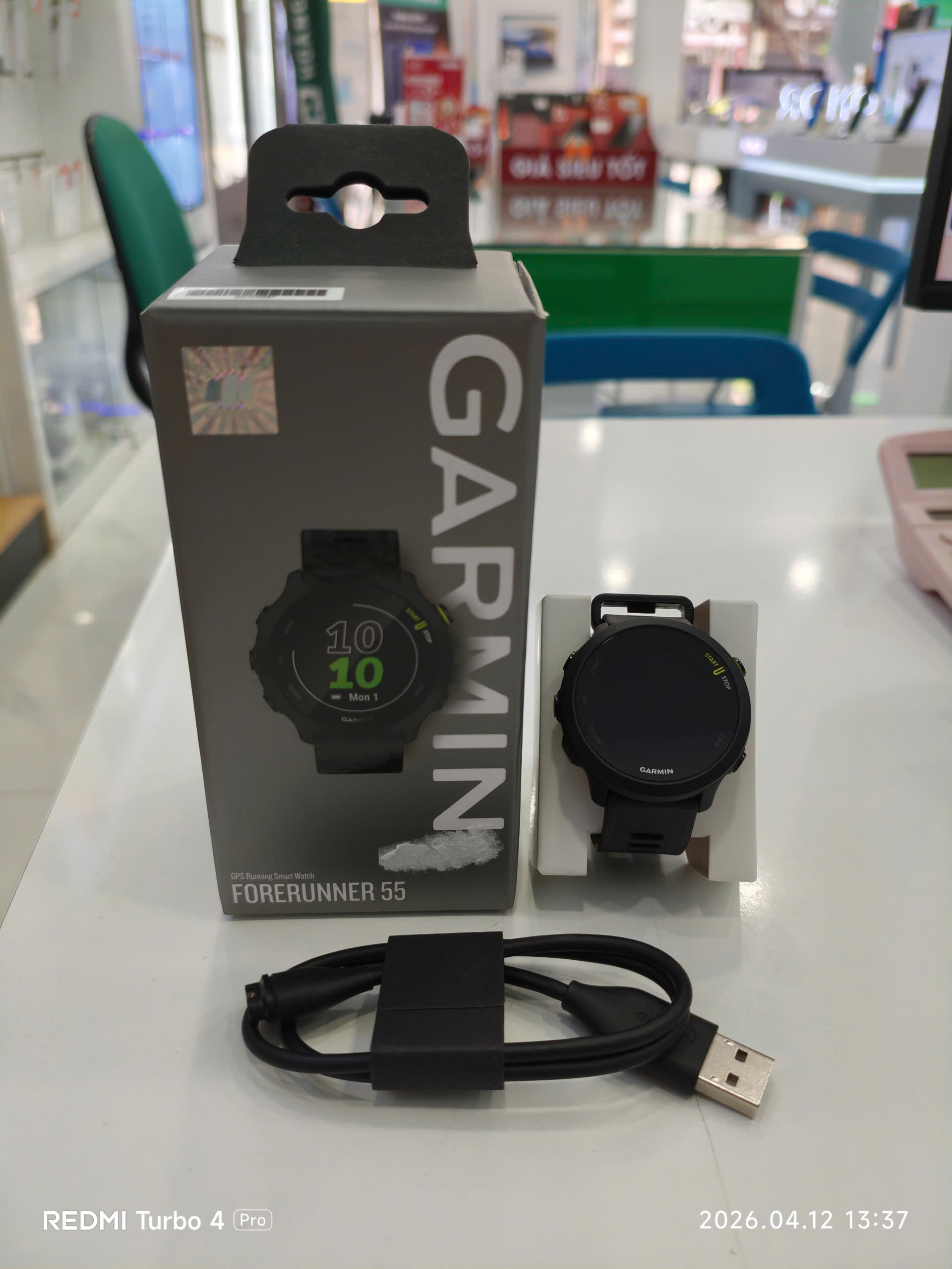 ĐHTM Garmin Forerunner 55 GPS, KOR/SEA, Đen - 8SU042987 - GMF55GB
