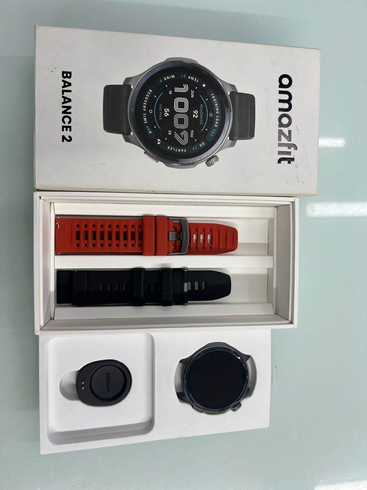 Đồng hồ đeo tay thông minh, hiệu: Amazfit, Balance 2, model: A2430, màu Black 