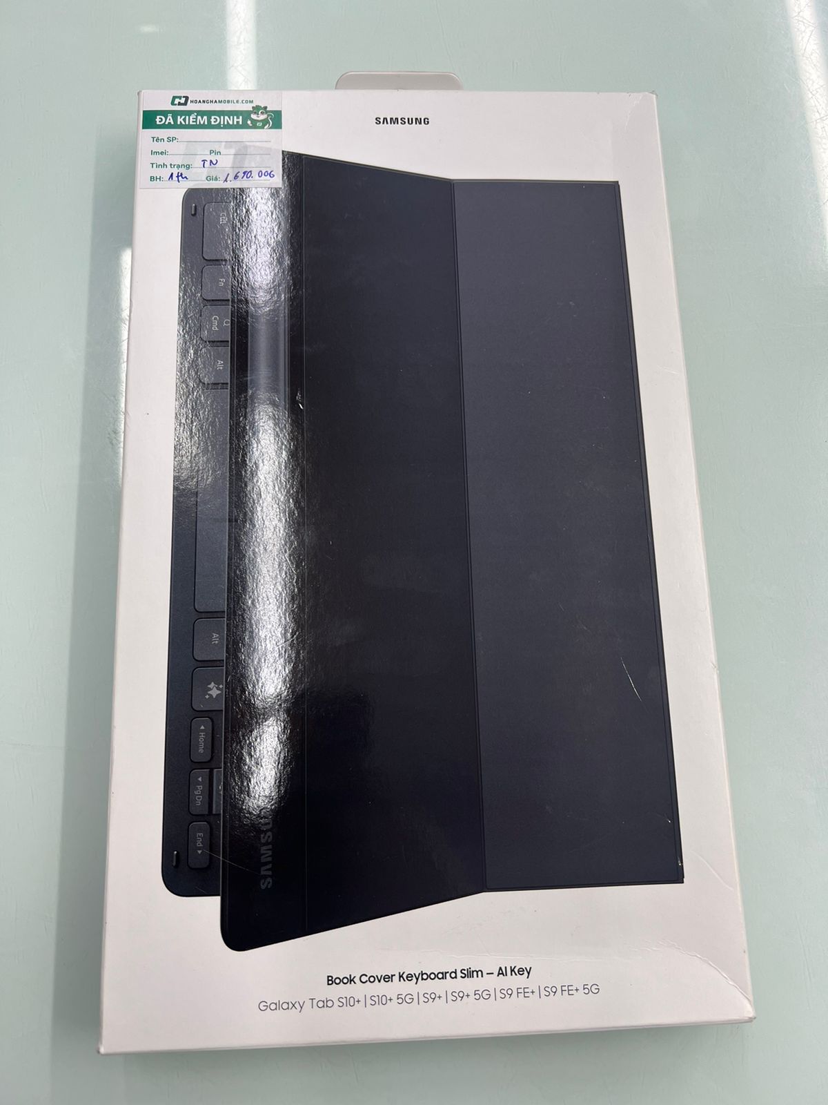 Bao da kèm bàn phím AI Tab S10+, Đen, EF-DX820UBEGWW