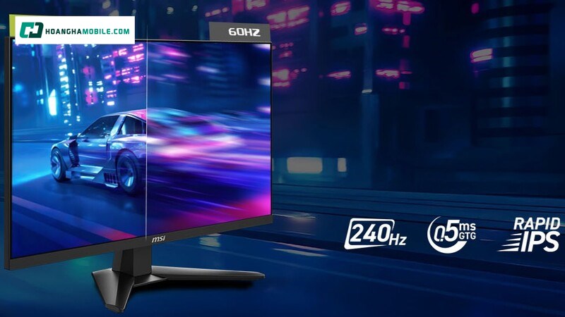 Tần số quét màn hình với 240Hz. Tần số quét màn hình với 240Hz.