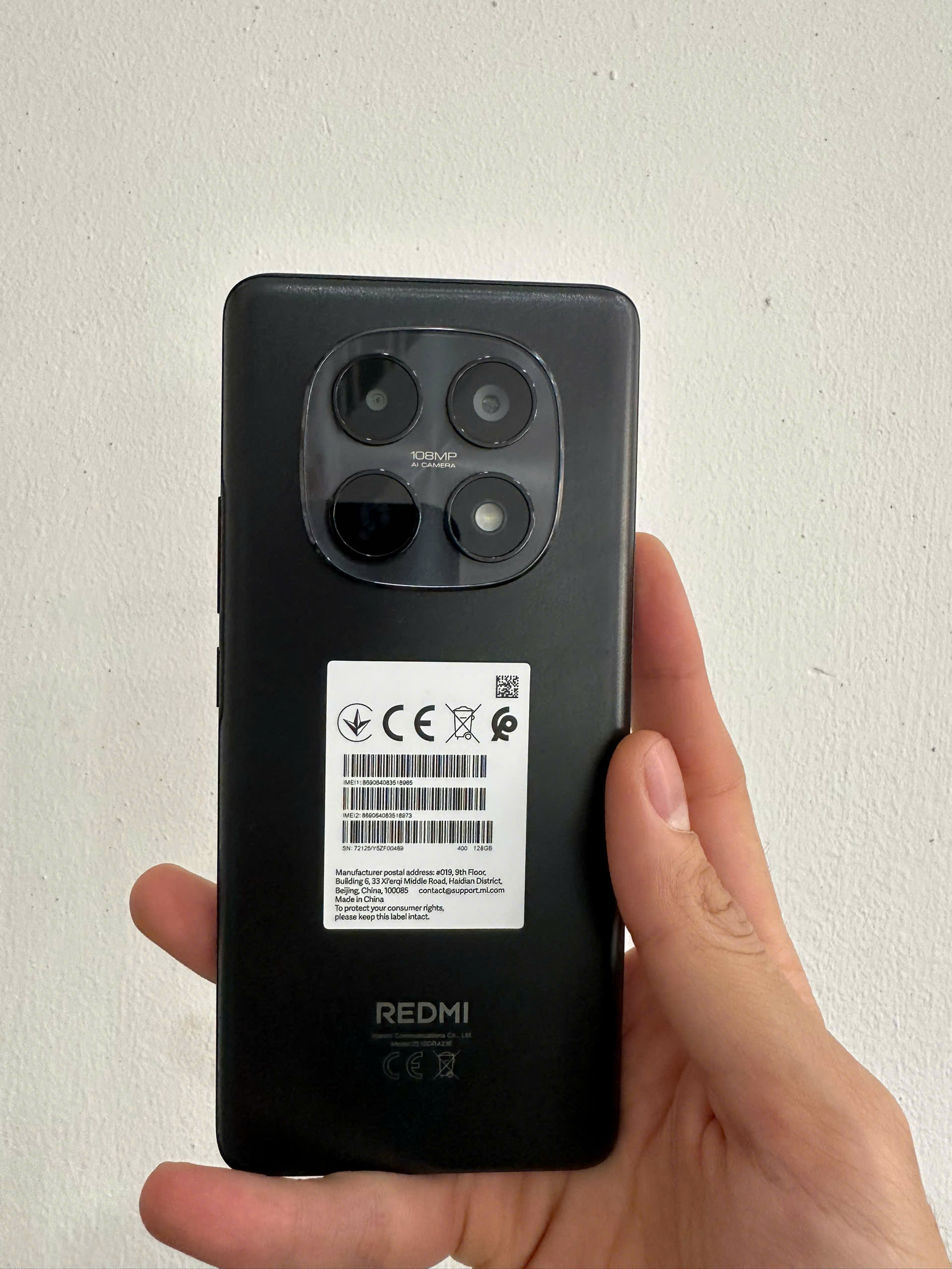 Điện thoại Xiaomi Redmi Note 15  6GB/128GB - ĐEN - Cũ