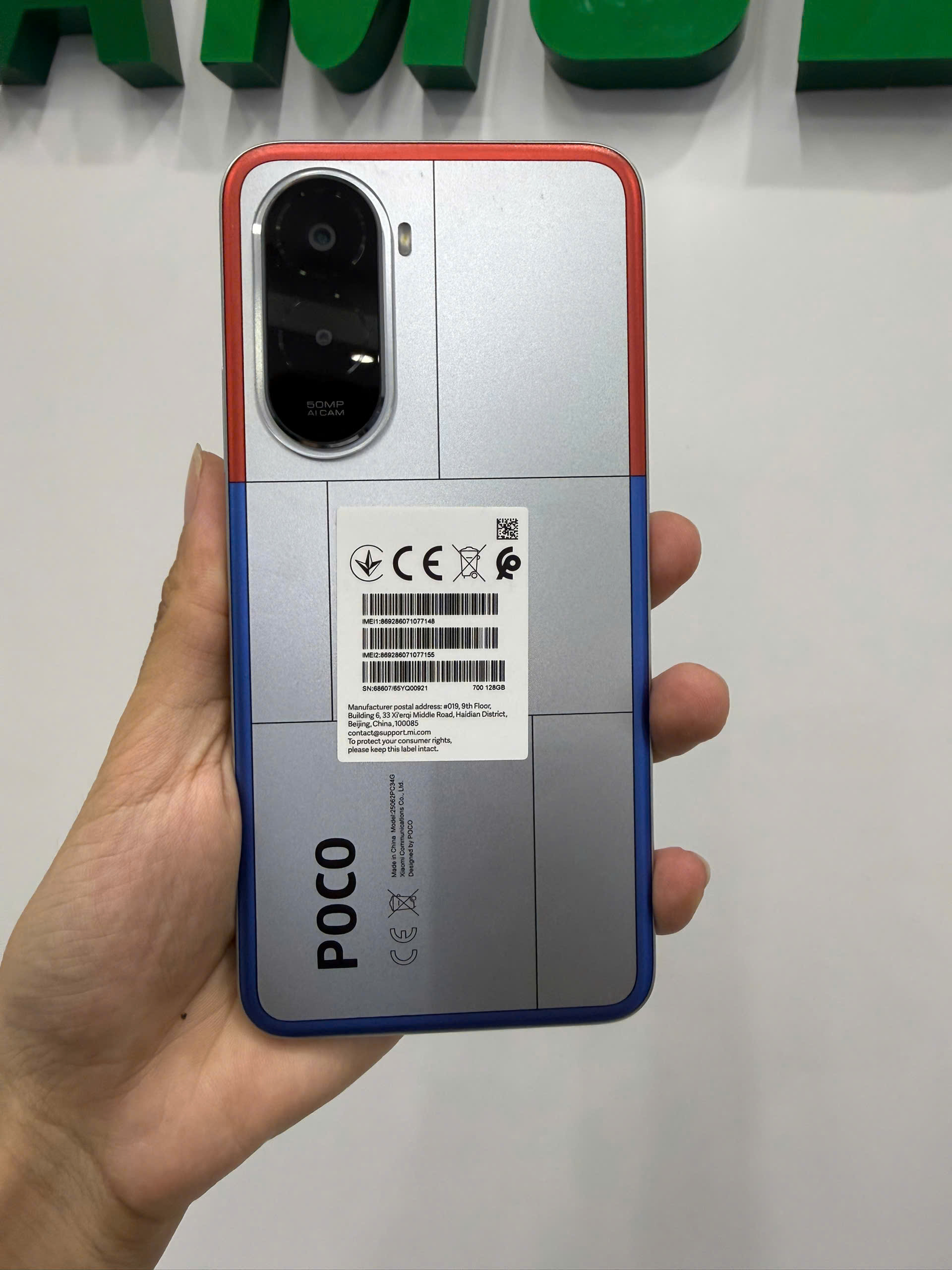 ĐIỆN THOẠI DI ĐỘNG (TEL) POCO M7 6.9"/SNAP 685/6G/128G/50MP+QVGA/8MP/7000mAh (25062PC34G)/BẠC (6932554451929)