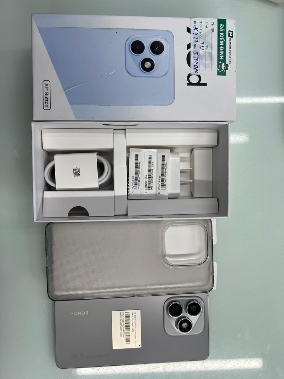 Điện thoại thông minh Honor X8d (8GB+128GB) Xám (Velvet Grey)_LNA-LX2GRA128