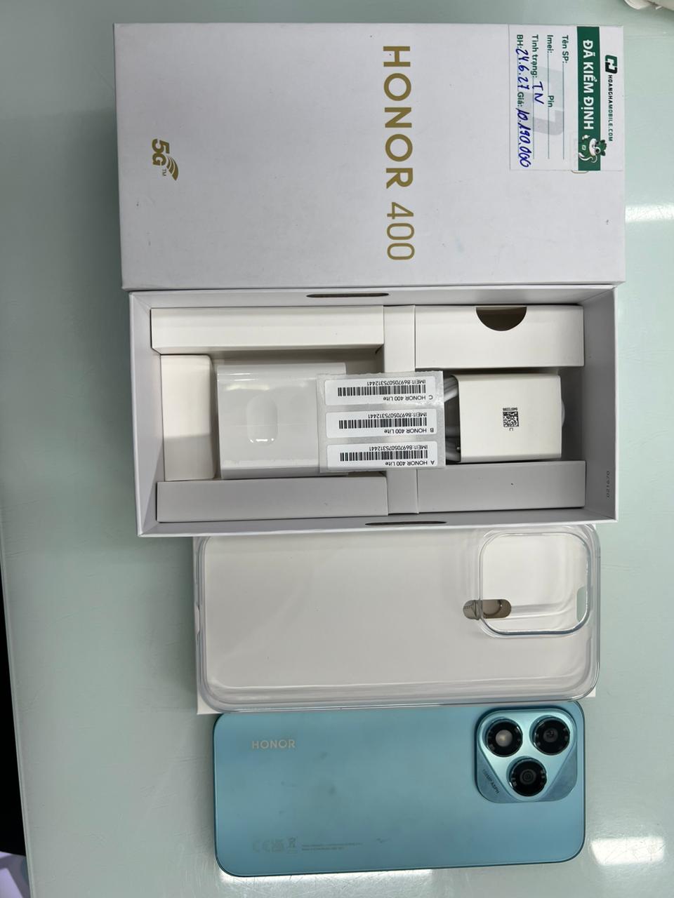 Điện thoại di động Honor 400 Lite 5G (12+256GB) Xanh lá (Marrs Green)_ABR-NX1