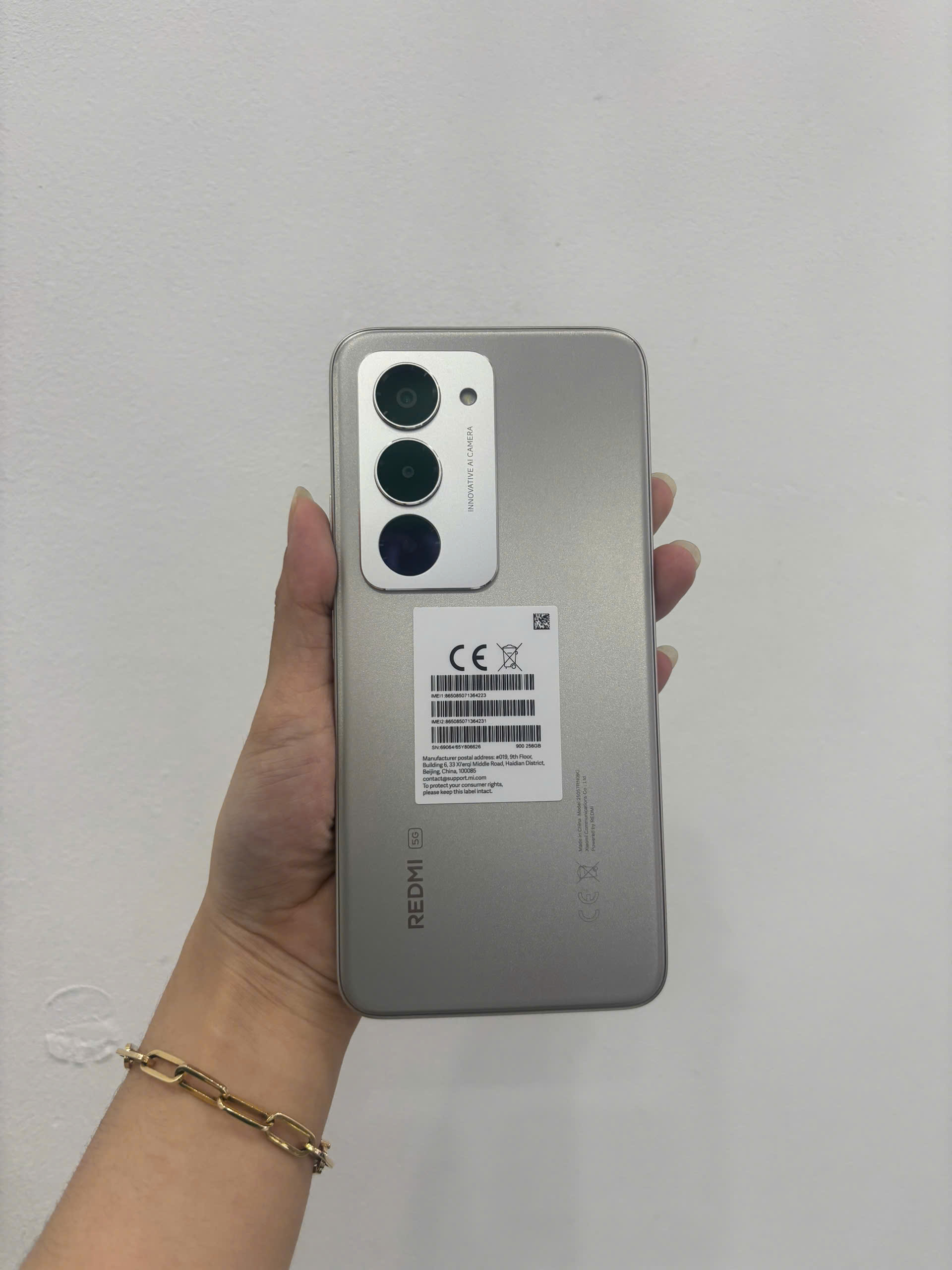 ĐIỆN THOẠI DI ĐỘNG (TEL) REDMI 15 5G 6.9"/SNAP 6S GEN 3/8G/256G/50MP+Auxiliary/8MP/7000mAh (25057RN09G)/XÁM (6932554454463) 