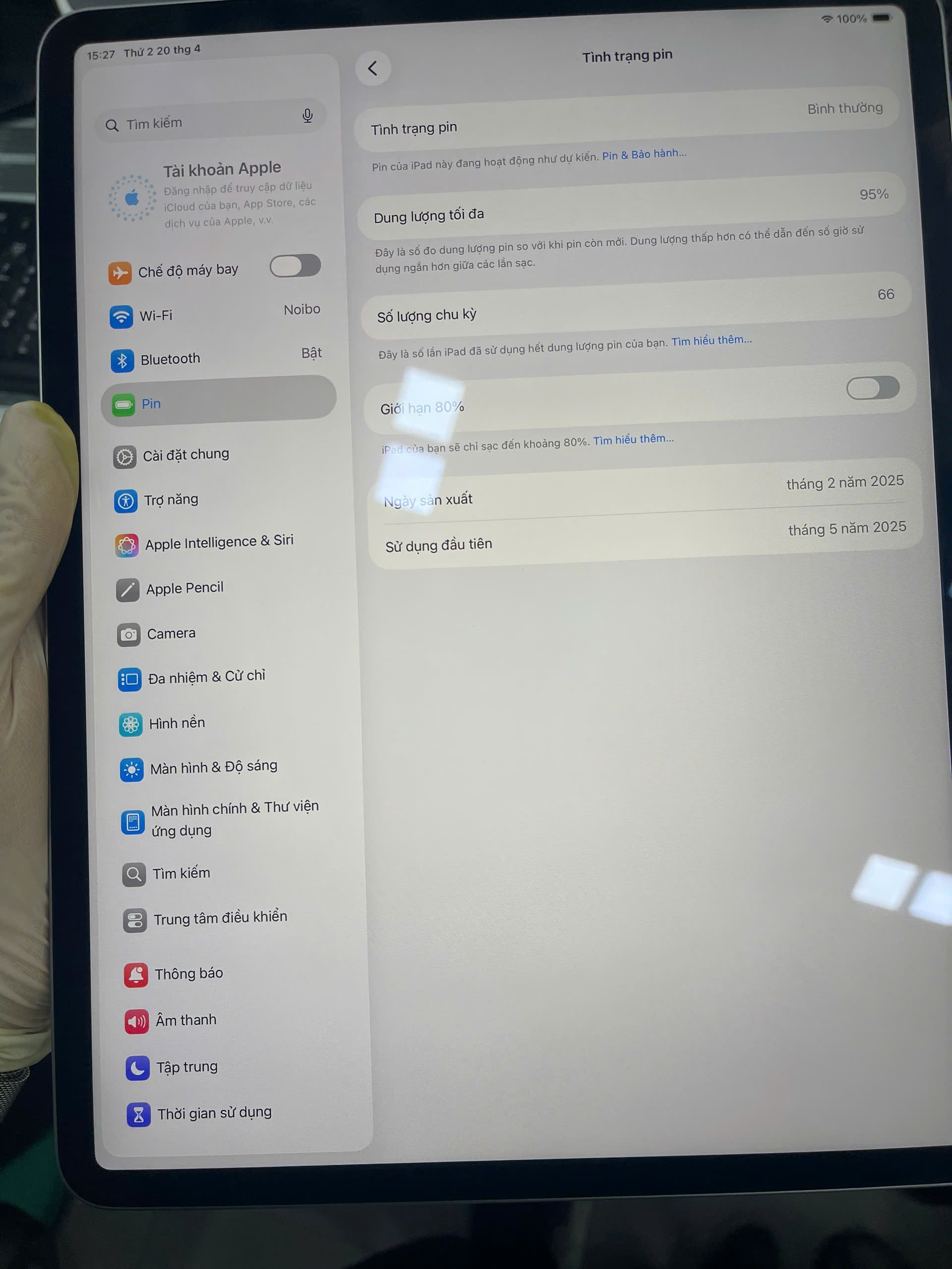 Apple iPad Air 7 M3 13 inch (2025) Wifi 128GB - Space Grey - 3N727ZA/A